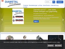 Tablet Screenshot of diametal.ch