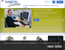 Tablet Screenshot of diametal.com